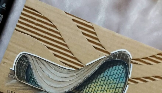 Here Are 13 3D Building Cardboard Artworks Made By This Student Of Architecture