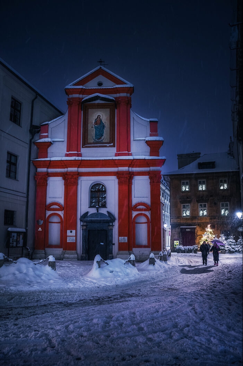 Here’s A Glimpse Into A Snowy Journey Throughout The Medieval Town Of Krakow, Captured With My Camera Lens