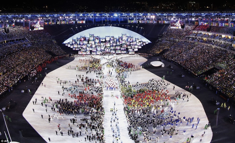 Highlights of the opening ceremony of the Summer Olympics in Rio de Janeiro