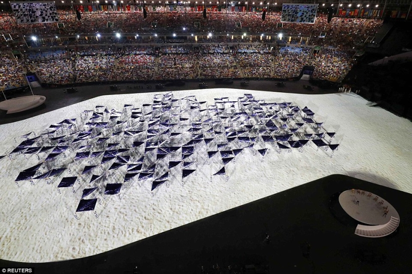 Highlights of the opening ceremony of the Summer Olympics in Rio de Janeiro