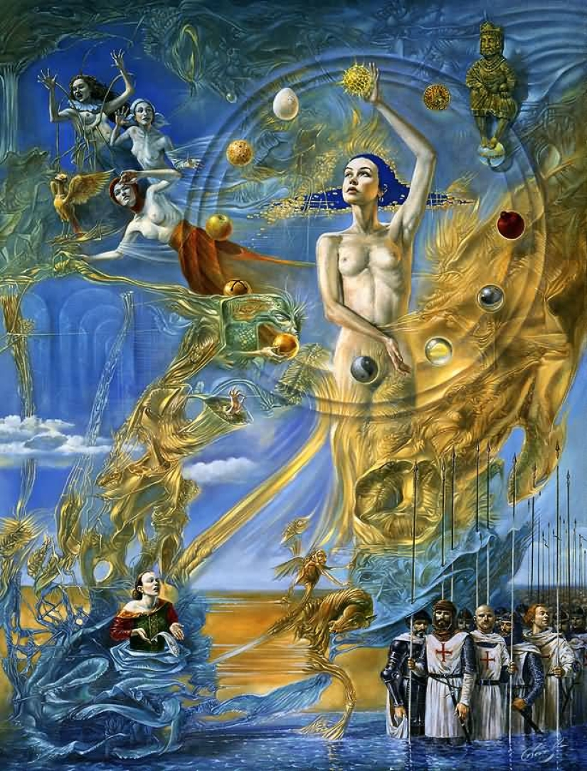 Historias increíbles en las obras del surrealista Mikhail Khokhlachev