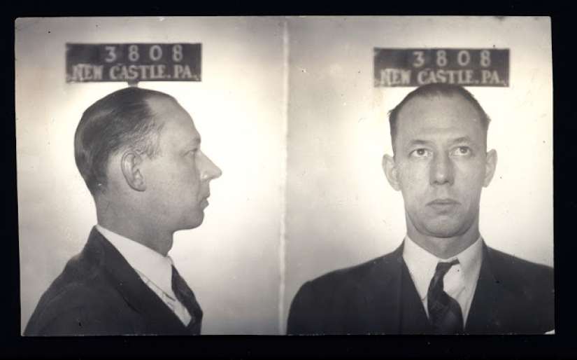 Historical pictures of criminals of the 1930s and 1940s
