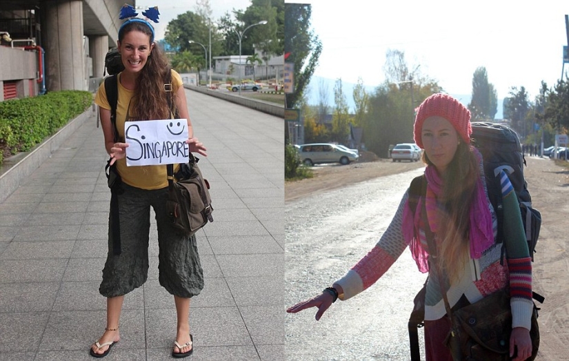 Hitchhiking around the planet: a woman alone drove 70 thousand kilometers almost for free