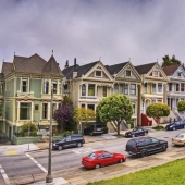 Hito extravagante de San Francisco: casas victorianas de Painted Ladies