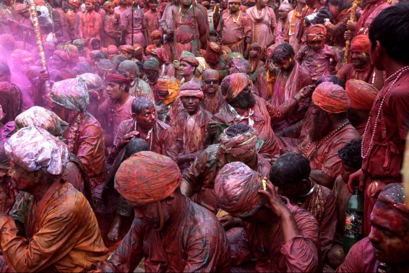 Holi festival celebration in India