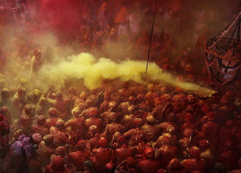 Holi festival celebration in India