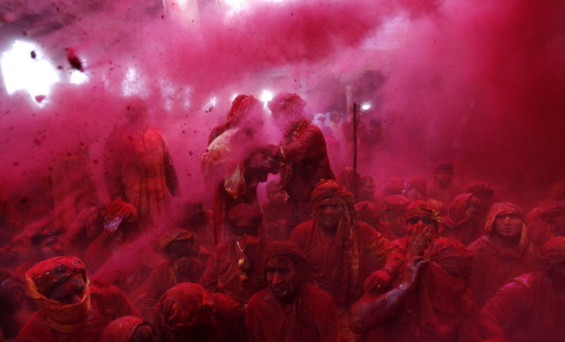 Holi festival celebration in India