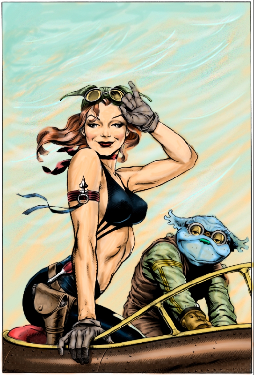 Hot babes illustrated by comic master Dave Stevens