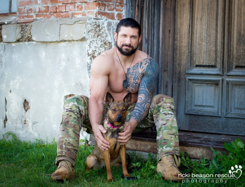 Hot Texas guys undressed for homeless dogs from a shelter