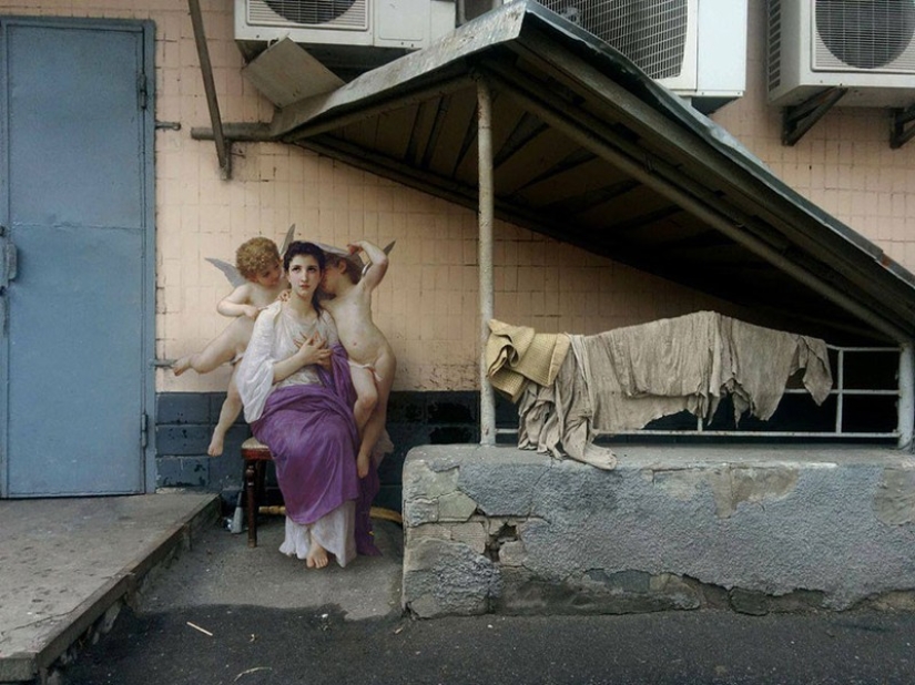 How angels and nymphs from classical paintings ended up in the modern urban landscape