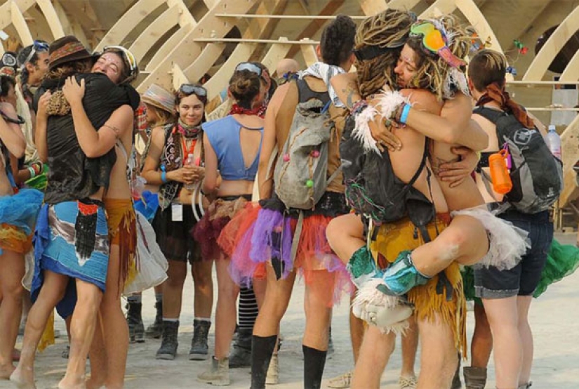 How are the depraved sex parties in the "Dome of Orgies" at the festival in Nevada