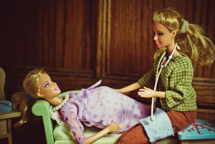 How did Barbie give birth?