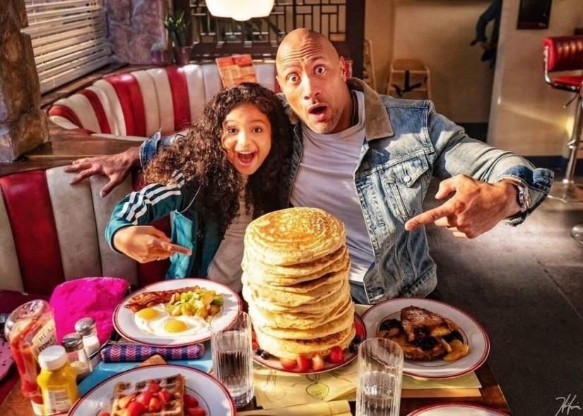 How does the richest actor in Hollywood, Dwayne Johnson, eat?