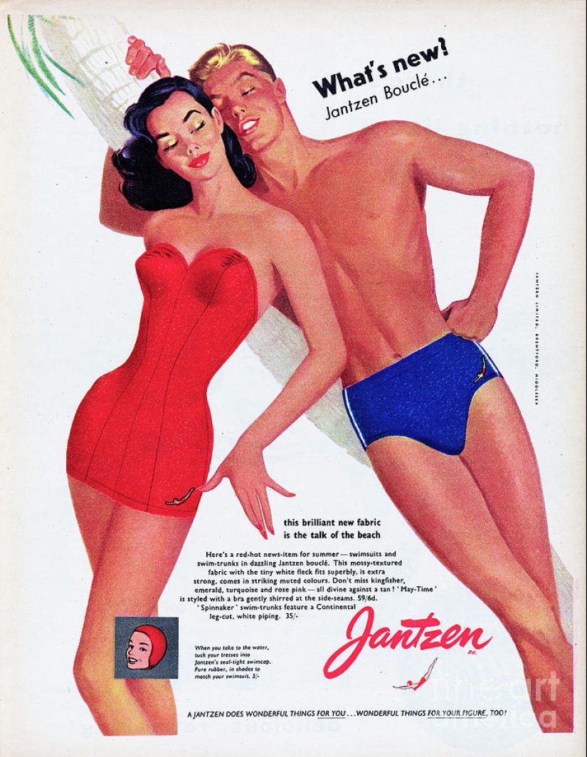 How Jantzen swimwear appeared, which made a revolution in beach fashion