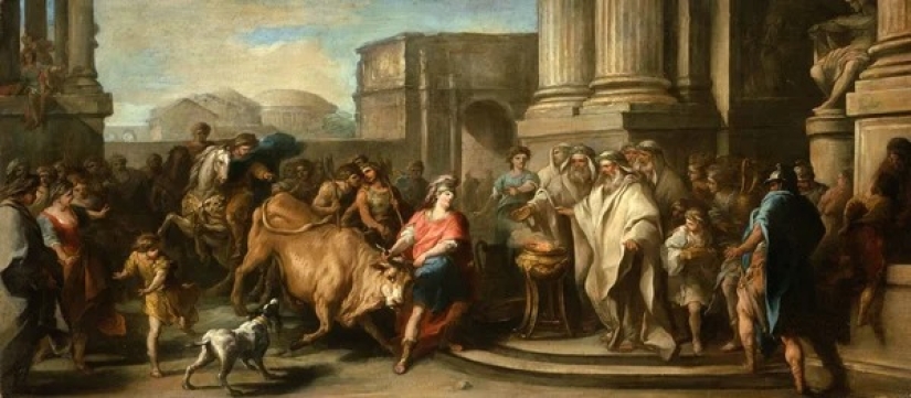 How King Minos insulted the gods, and they forced his wife to give birth to a Minotaur bull
