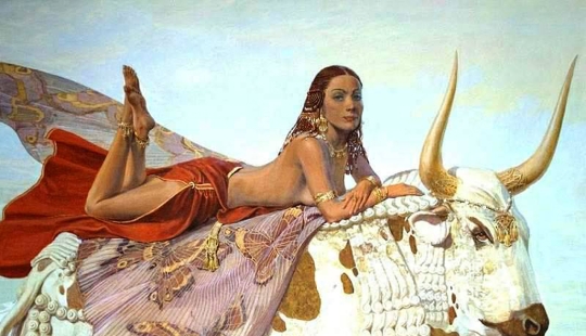 How King Minos insulted the gods, and they forced his wife to give birth to a Minotaur bull