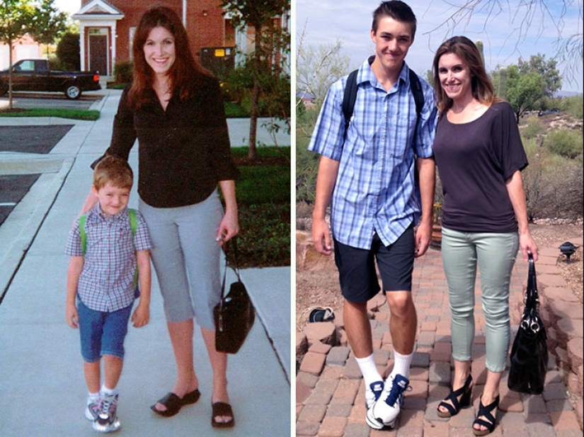 How many years, how many winters: children on the first and last day of school