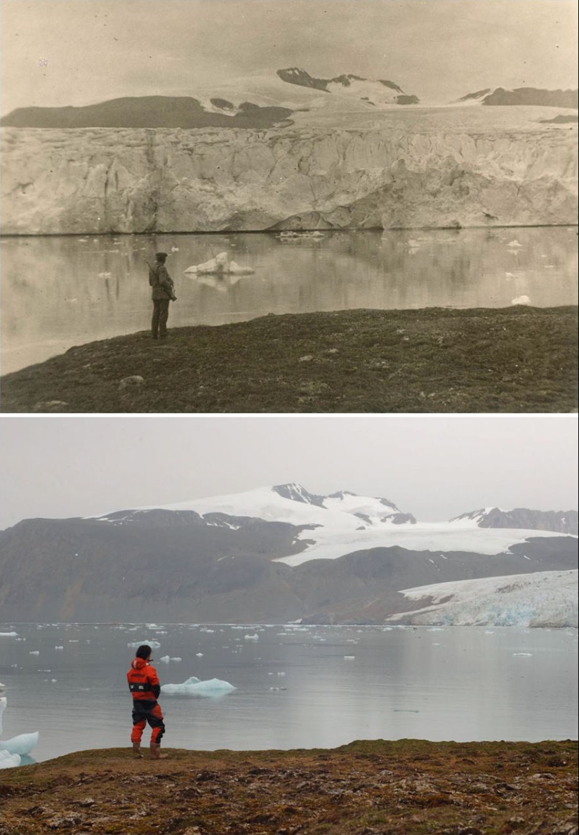 How the Arctic is melting: an impressive comparison of the frames of the XX century and modern