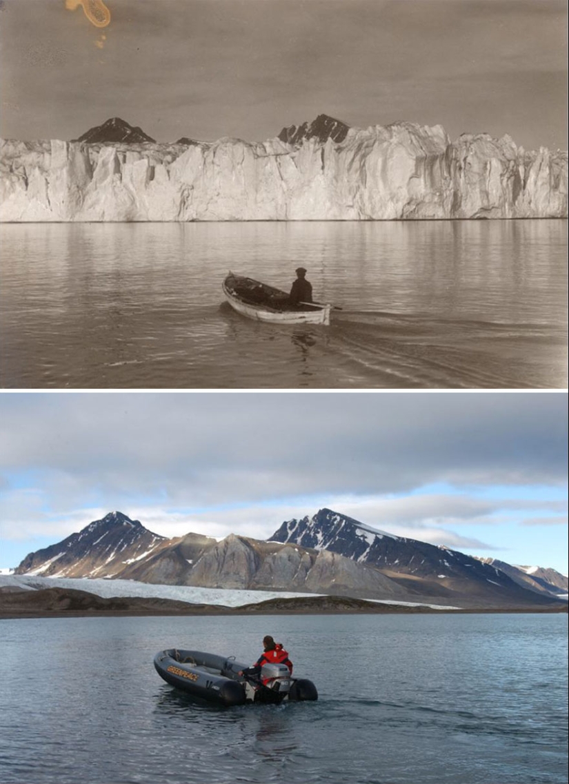 How the Arctic is melting: an impressive comparison of the frames of the XX century and modern