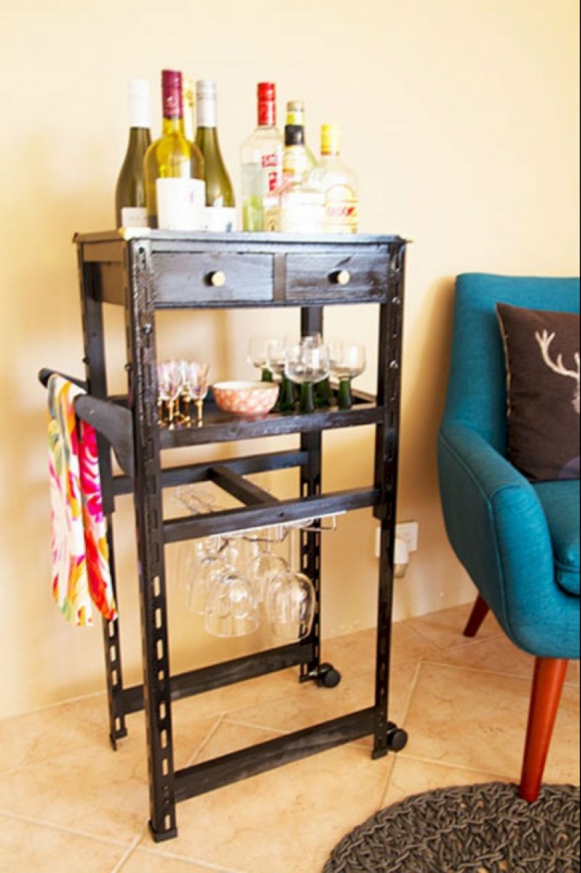 How to make a bar counter out of old things