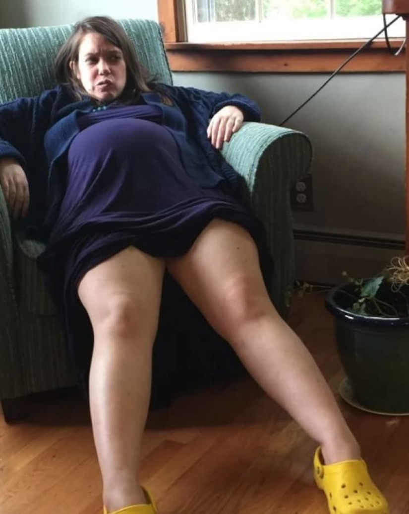 Huge legs, huge belly, huge everything: 22 photos about the reality of pregnant women