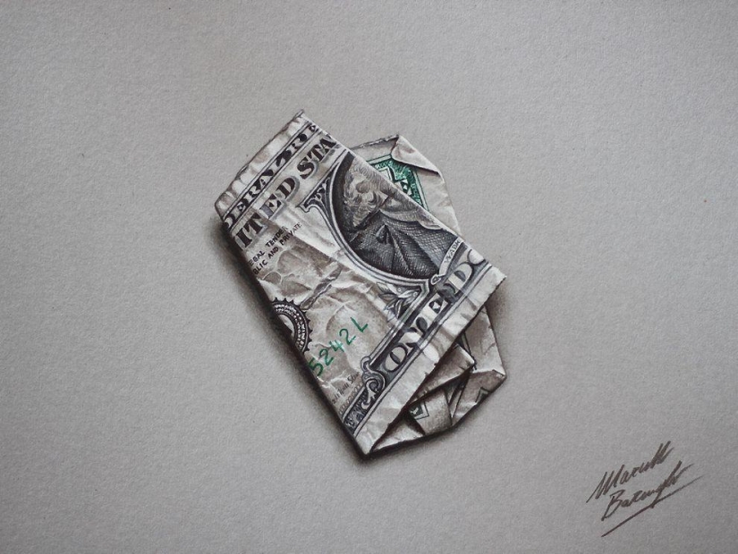 Hyper-realistic drawings of ordinary objects