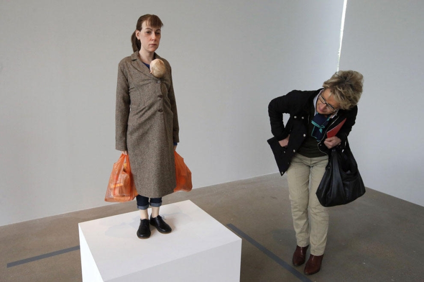 Hyperrealistic sculptures by Ron Mueck