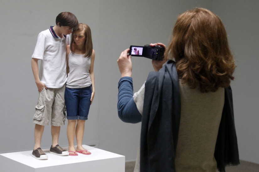 Hyperrealistic sculptures by Ron Mueck