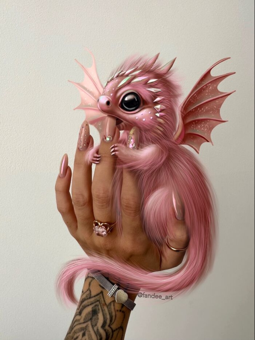 I Do My Own Manicure And Illustrate Imaginary Creatures Matching Its Style