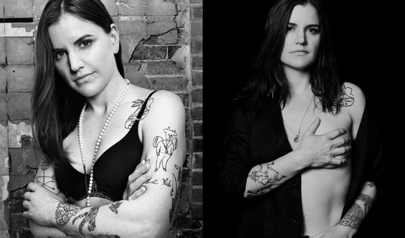 I touch myself: candid photo shoot of rock singers in support of breast cancer patients