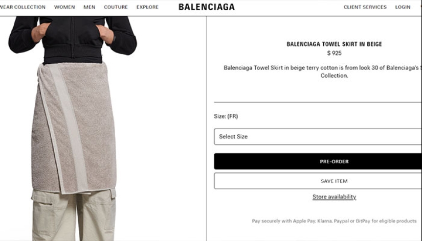 IKEA comparte un divertido regreso a la “falda de toalla” de Balenciaga de $ 925