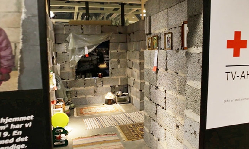 IKEA reproduced the Syrian home as part of a social campaign