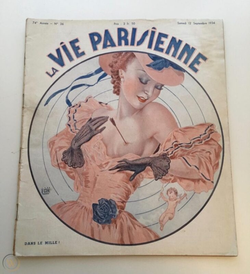 Illustrations of the legendary magazine La Vie Parisienne with a touch of eroticism in the Art Nouveau style