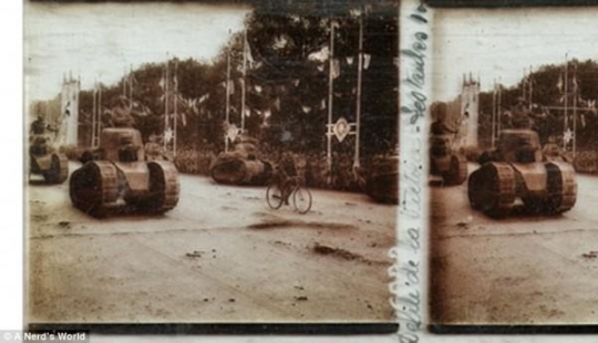 Imágenes estereoscópicas de la Primera Guerra Mundial, encontradas en el desván