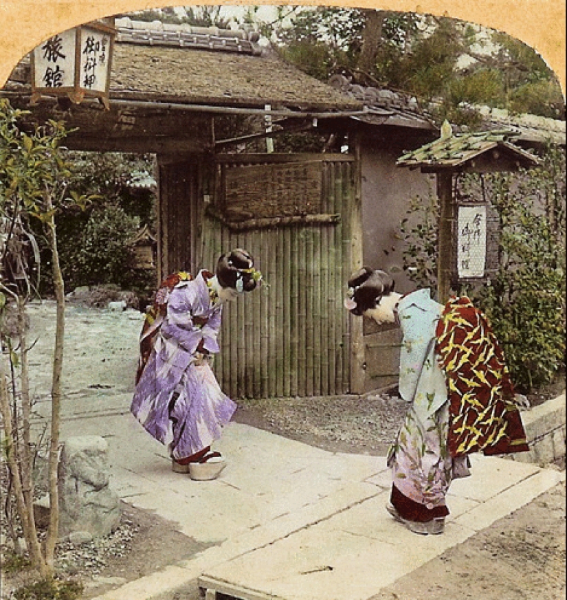 Imágenes vintage de Japón en color y 3D