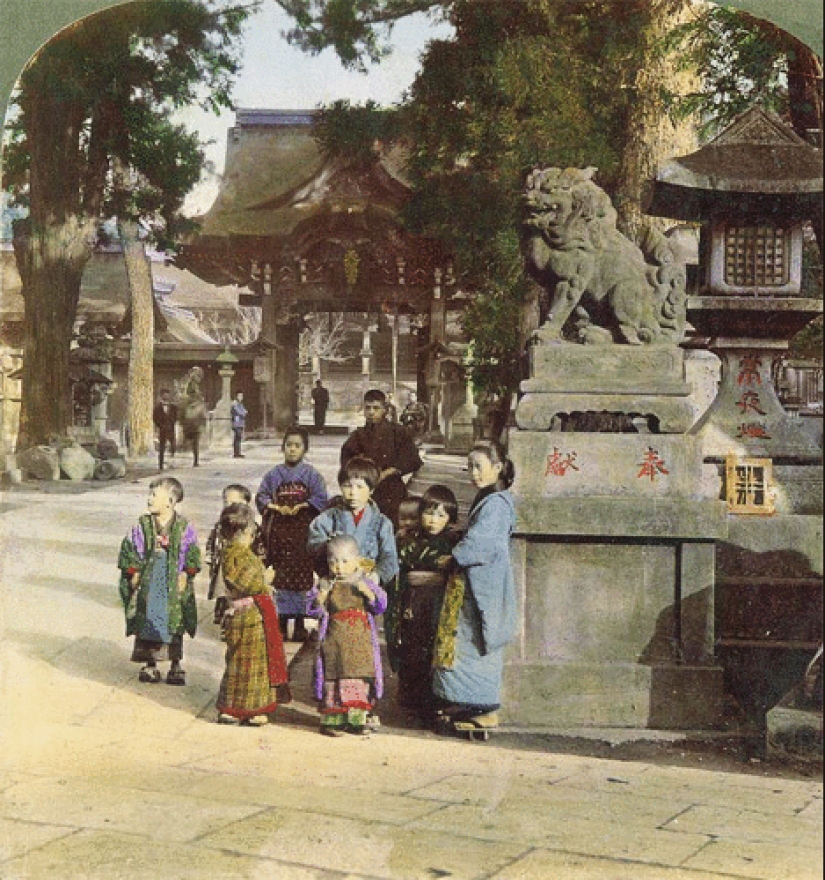 Imágenes vintage de Japón en color y 3D