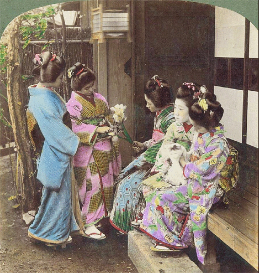 Imágenes vintage de Japón en color y 3D