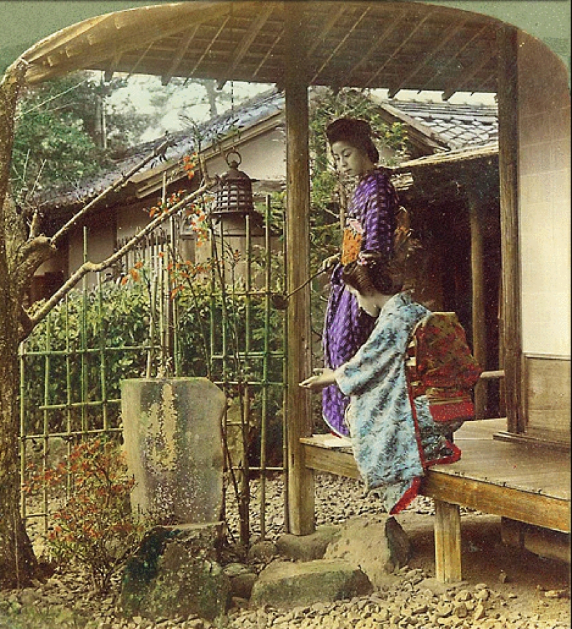 Imágenes vintage de Japón en color y 3D