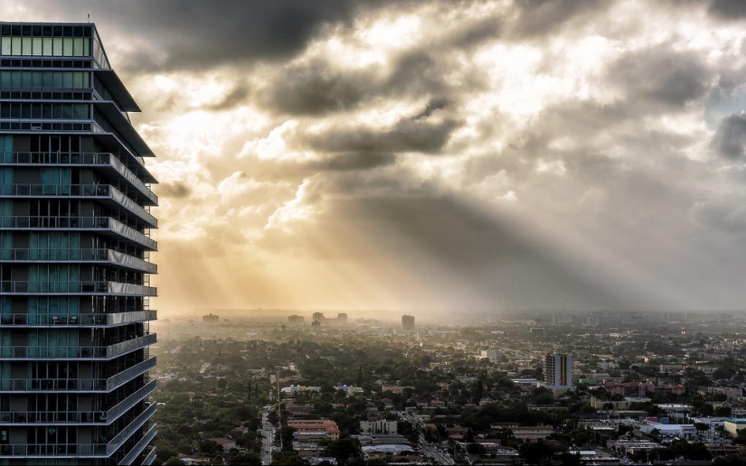 Impresionantes cielos sobre Miami
