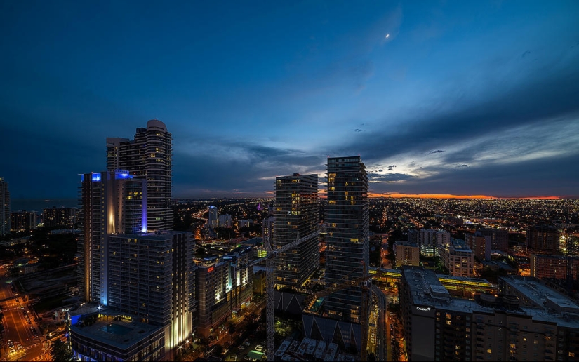 Impresionantes cielos sobre Miami