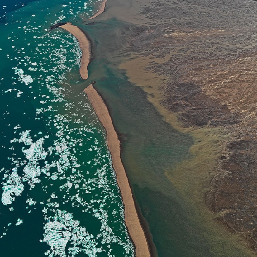 Impresionantes fotos de los cuerpos de agua de la Tierra desde el aire.