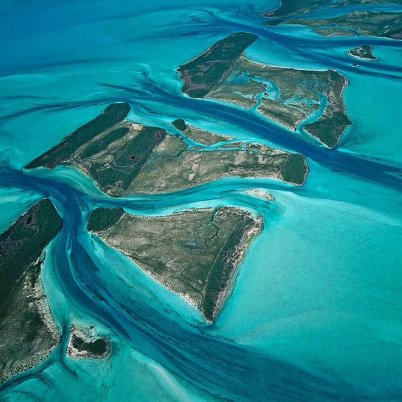 Impresionantes fotos de los cuerpos de agua de la Tierra desde el aire.