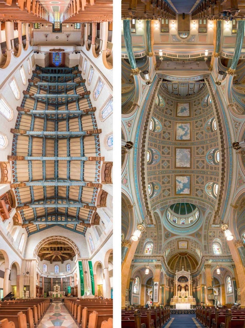 Impresionantes imágenes de templos desde la entrada al altar en una sola foto