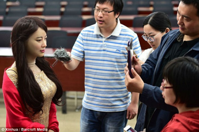 In China, they made a submissive female robot