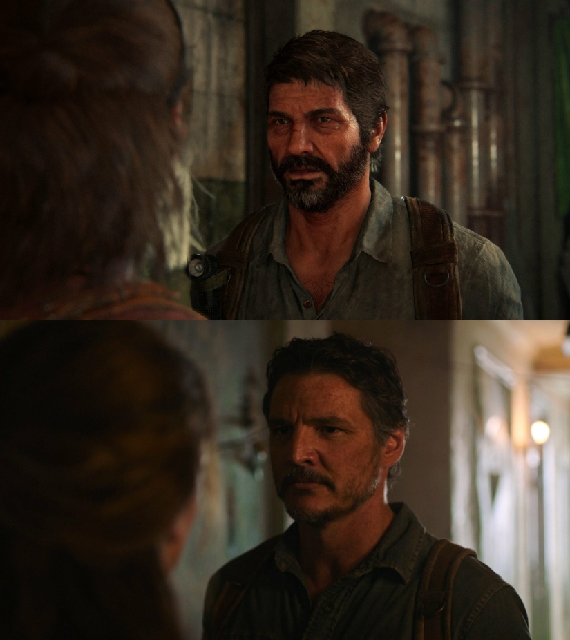 In one-to-one places: Comparison of scenes from the game and the TV series The Last of Us