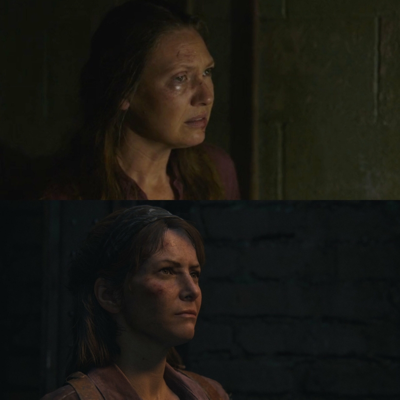 In one-to-one places: Comparison of scenes from the game and the TV series The Last of Us
