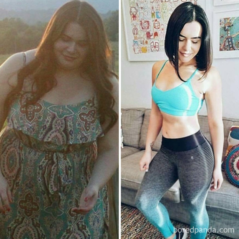 Inspiring examples of what magic is capable of wanting to lose weight and hard work