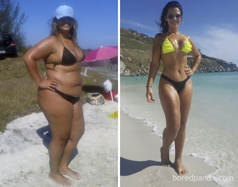 Inspiring examples of what magic is capable of wanting to lose weight and hard work