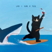 Inspirándose en su gato negro con un toque de actitud atrevida, este artista creó 10 ilustraciones humorísticas
