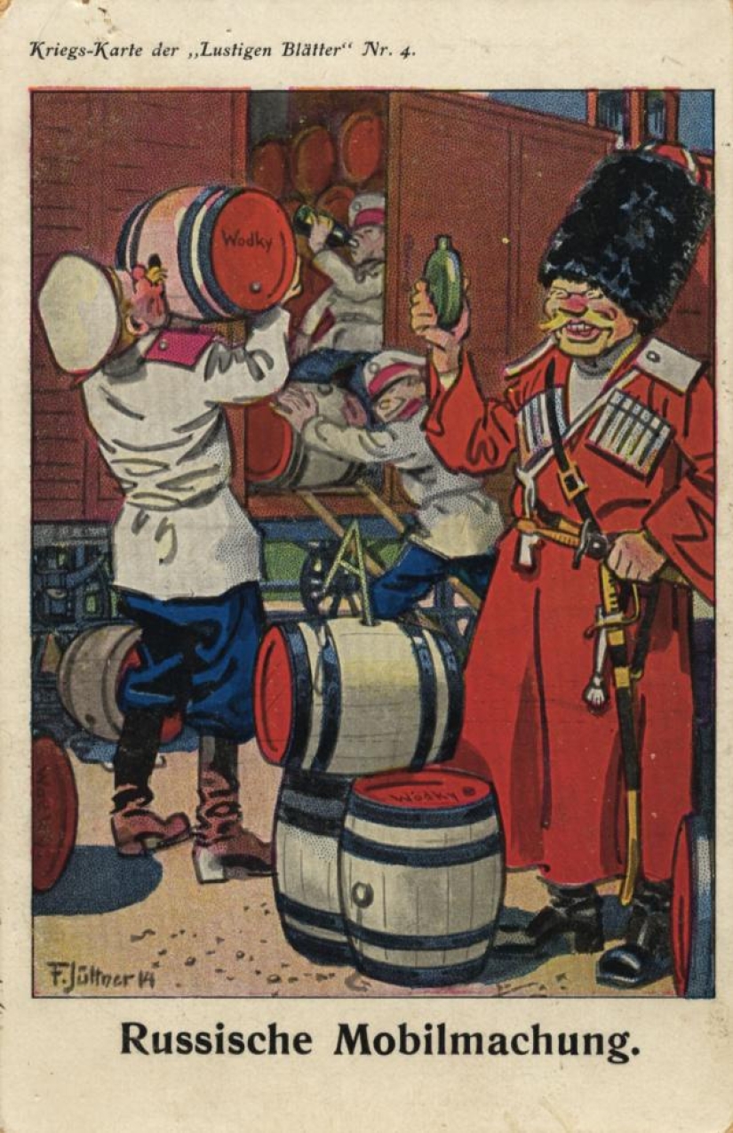 "Instead of culture, there are lice." Anti-Russian postcards from the First World War